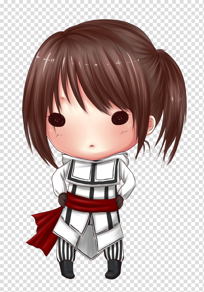 Sadako Yamamura Assassin\'s Creed Unity Samara Chibi Drawing, obscured transparent background PNG clipart