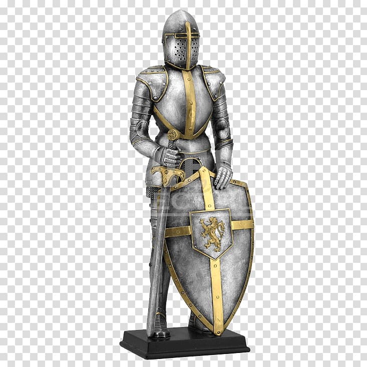 Middle Ages Knight Statue King Arthur Sculpture, Knight transparent background PNG clipart