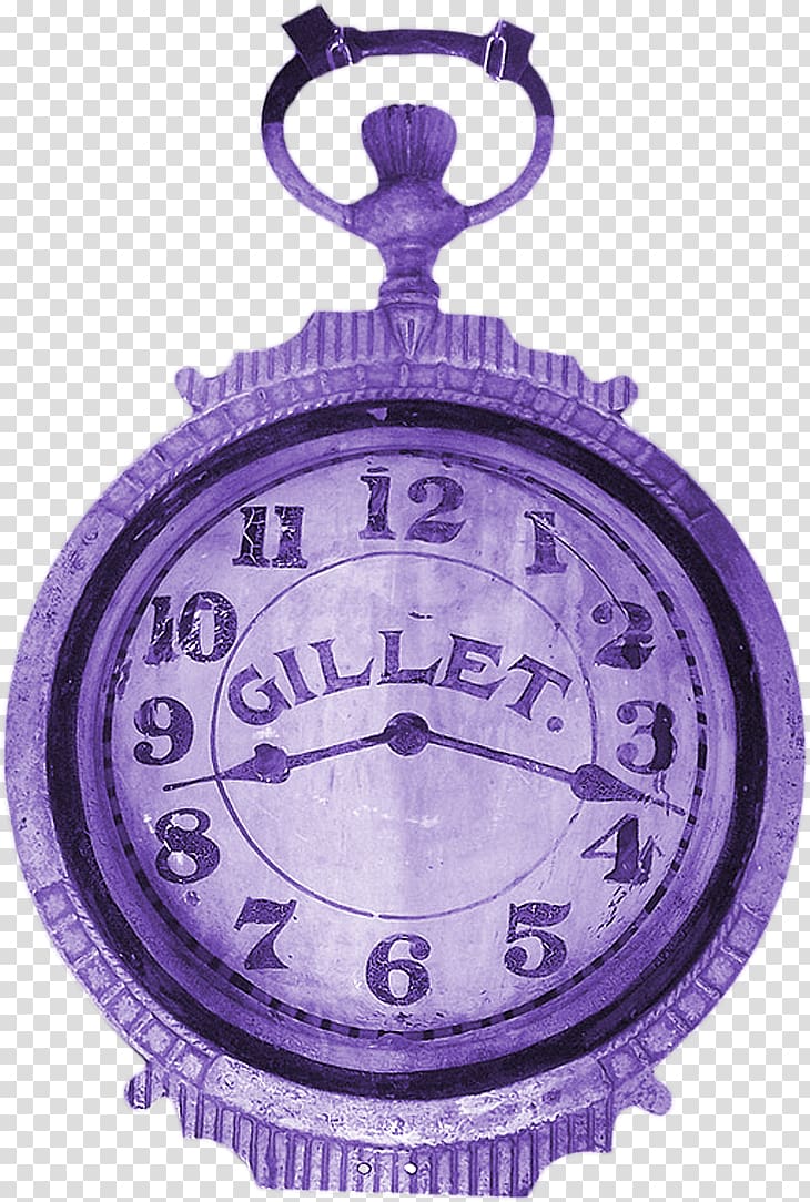 Clock Icon, Pretty Purple Clock transparent background PNG clipart