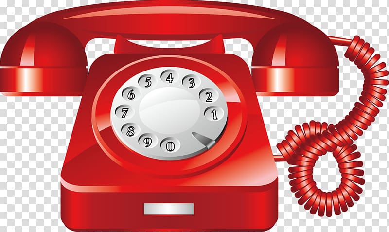 Telephone , Red phone transparent background PNG clipart