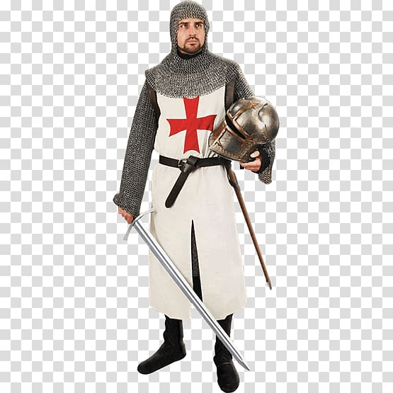 Crusades Middle Ages Knights Templar Clothing, Knight transparent background PNG clipart