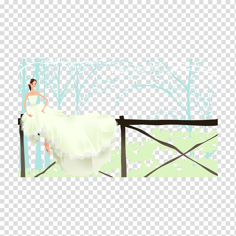 Contemporary Western wedding dress, wedding transparent background PNG clipart