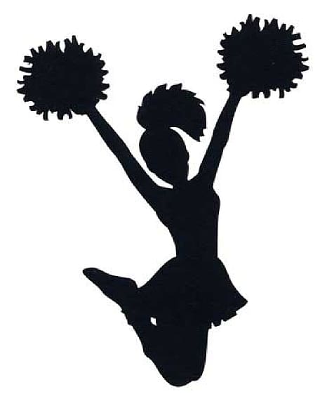 Cheerleading Silhouette , Free Megaphone transparent background PNG clipart