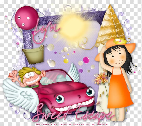 Doll Pink M Character , sweet escape transparent background PNG clipart