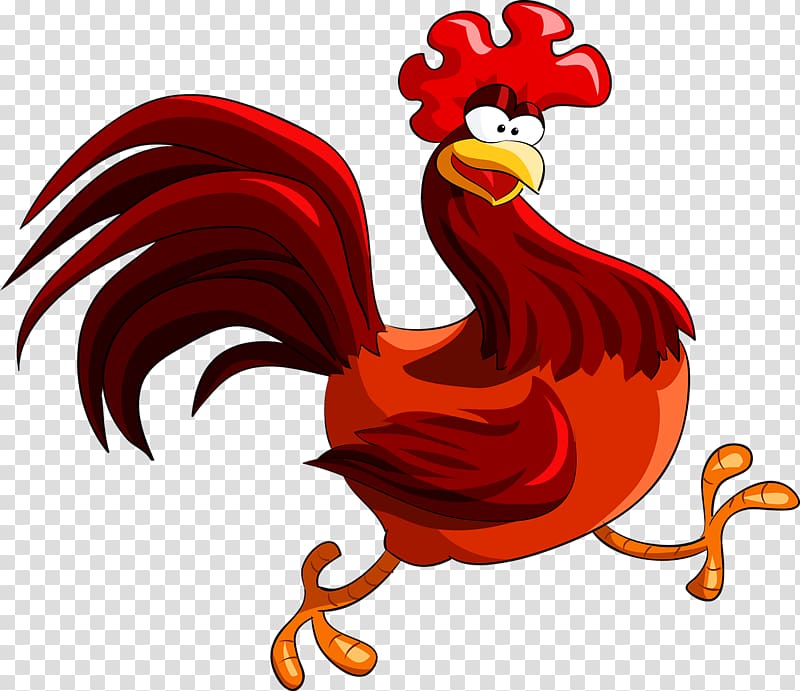 Red junglefowl Rooster , cock transparent background PNG clipart