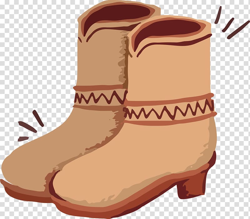 Cowboy boot , Shoes decorative Nordic jewelry transparent background PNG clipart