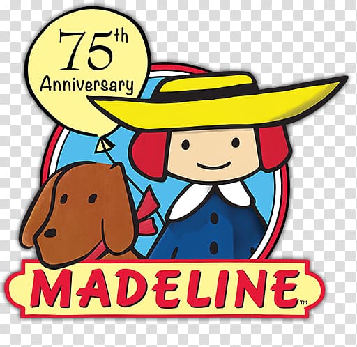 Madeleine Madeline book Bakery Child, 75th birthday transparent background PNG clipart