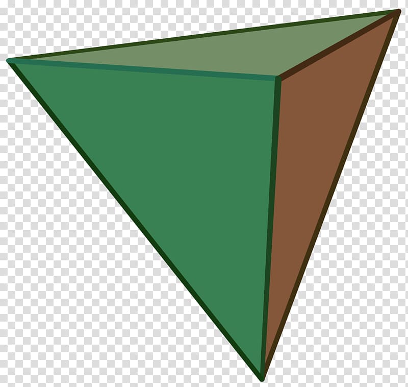 Tetrahedron Platonic solid Regular polyhedron Regular polygon, thumbtack transparent background PNG clipart