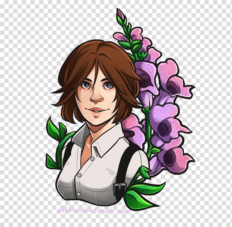 Brown hair Flower Violet , holy glory transparent background PNG clipart