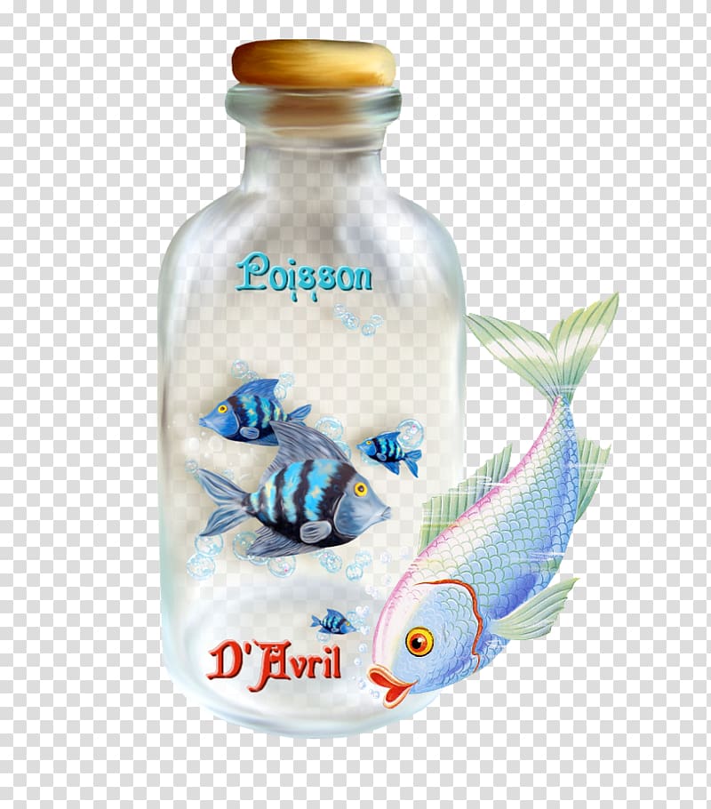 Fish In A Bottle Sushi & Grill Glass bottle , bottle transparent background PNG clipart