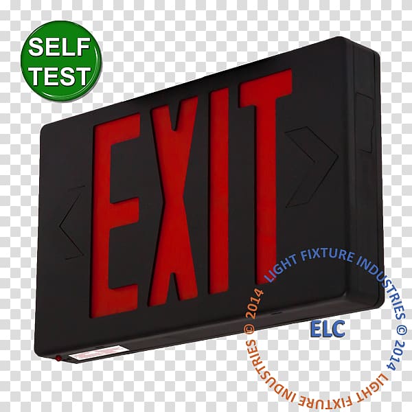 Exit sign Signage Light-emitting diode Emergency exit Red, exit sign light transparent background PNG clipart
