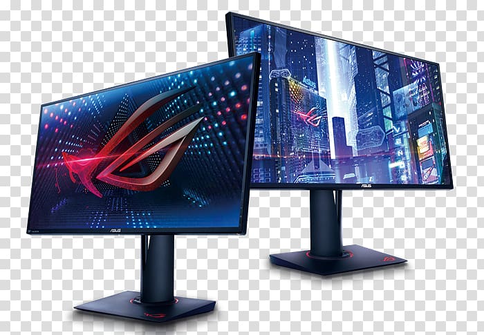 Nvidia G-Sync DisplayPort Computer Monitors 4K resolution ASUS ROG Swift PG-9Q, Video game articles transparent background PNG clipart