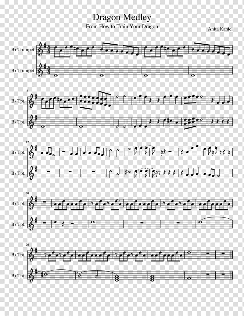 Sheet Music How to Train Your Dragon: Music from the Motion Trumpet ...