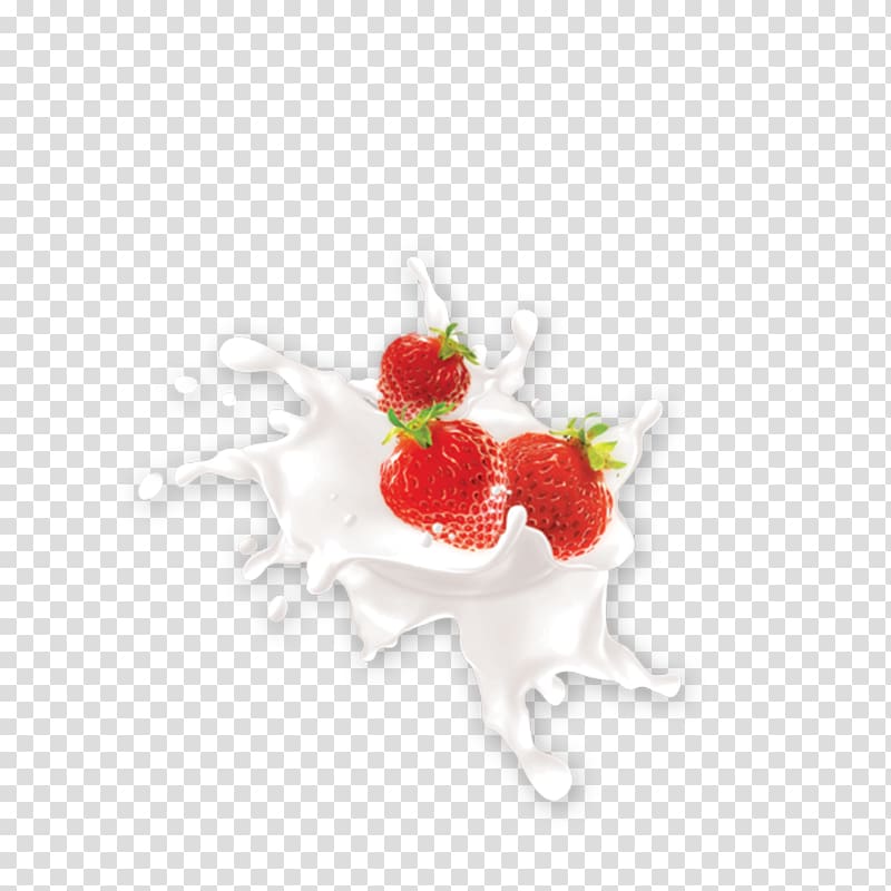 strawberry and milk art, Strawberry juice Milkshake Coconut milk, Strawberry transparent background PNG clipart