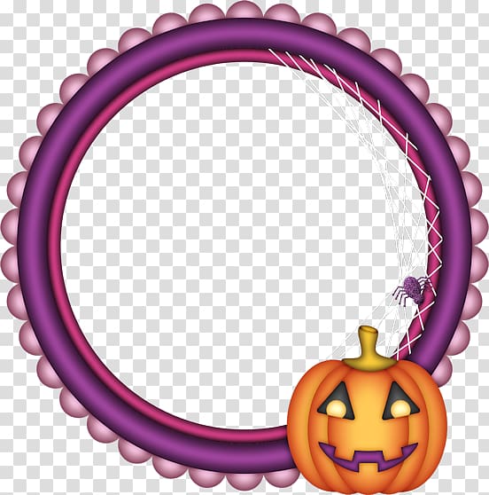halloween pumpkin frame transparent background PNG clipart