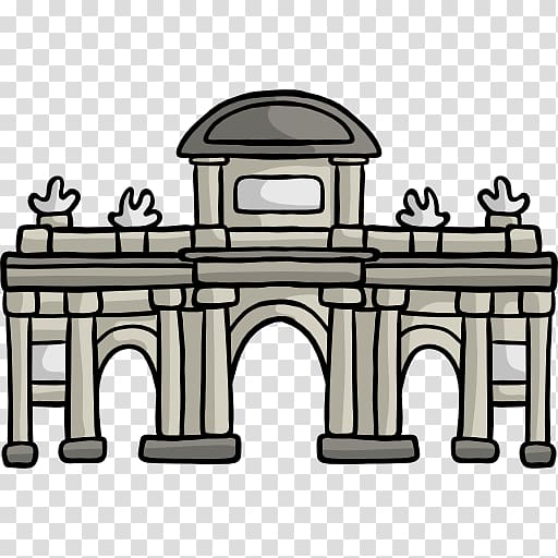 Puerta de Alcalá Computer Icons Monument, Spain Landmark transparent background PNG clipart