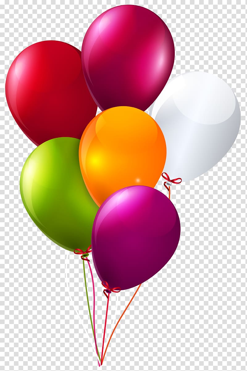 illustration of balloons, Balloon Birthday Party , baloons transparent background PNG clipart