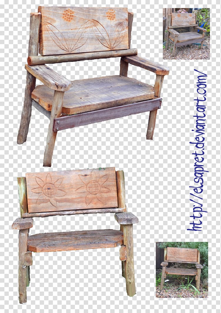 Garden furniture Chair Wood, bench transparent background PNG clipart