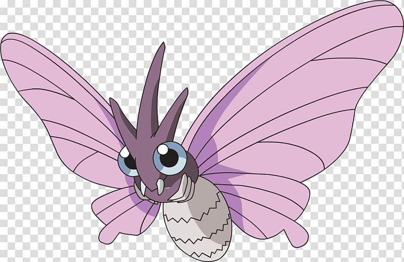 Pokémon X and Y Venomoth Venonat Groudon, Venezuelan Poodle Moth transparent background PNG clipart