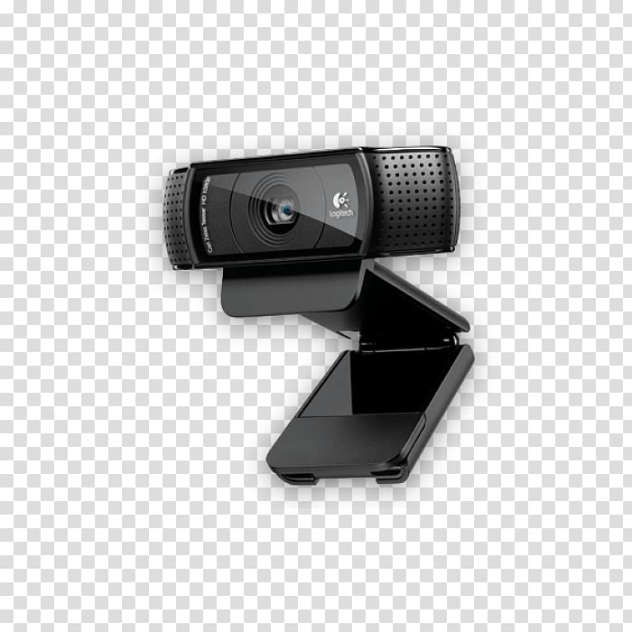 Logitech C920 Pro 1080p Logitech HD Pro C920 Webcam, USB 2.0 High-definition video, Webcam transparent background PNG clipart