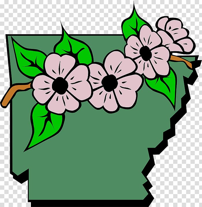 Flag Arkansas Razorbacks Free content , Green flowers background transparent background PNG clipart