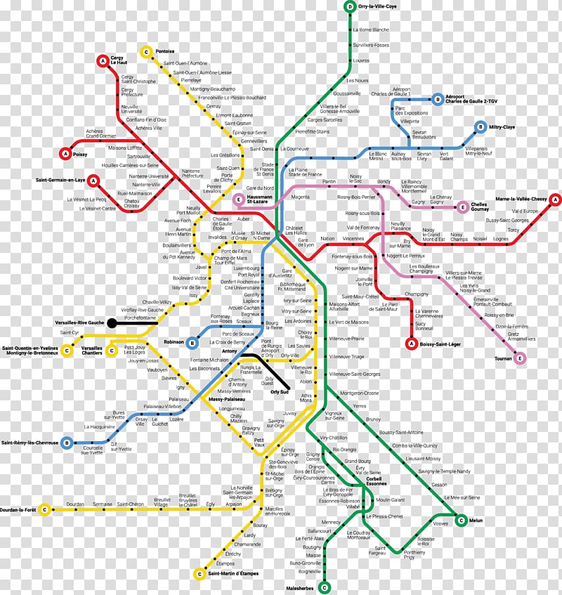 red, green, and yellow illustration, Arrondissement of Paris Rapid transit Train Rail transport, Paris metro station map transparent background PNG clipart