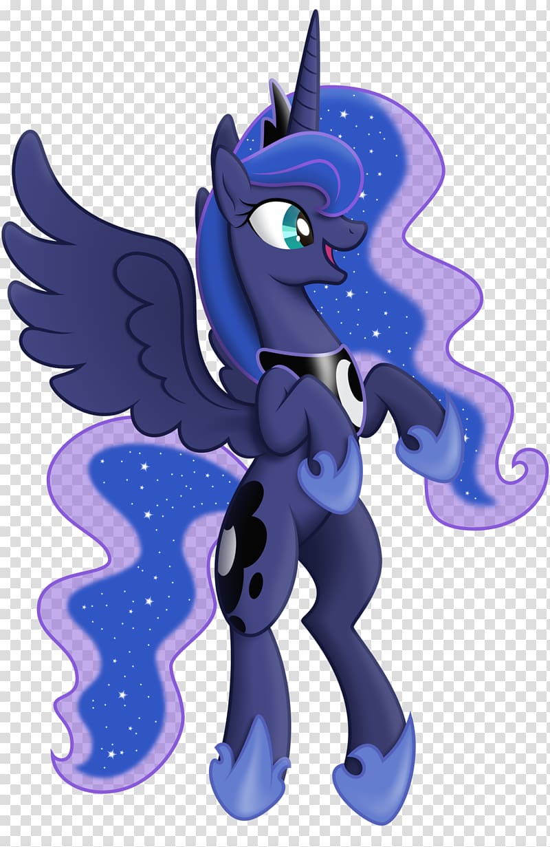 Princess Luna Twilight Sparkle Princess Celestia Pony, happy unicorn transparent background PNG clipart