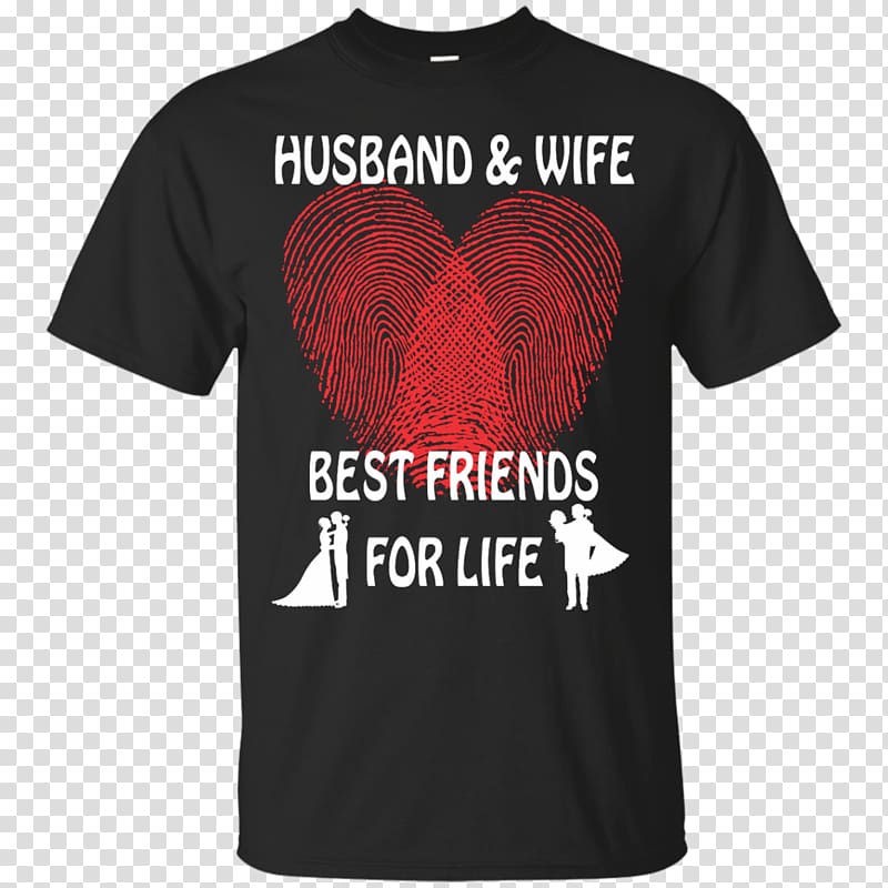 T-shirt Hoodie Top Sleeve, husband and wife transparent background PNG clipart