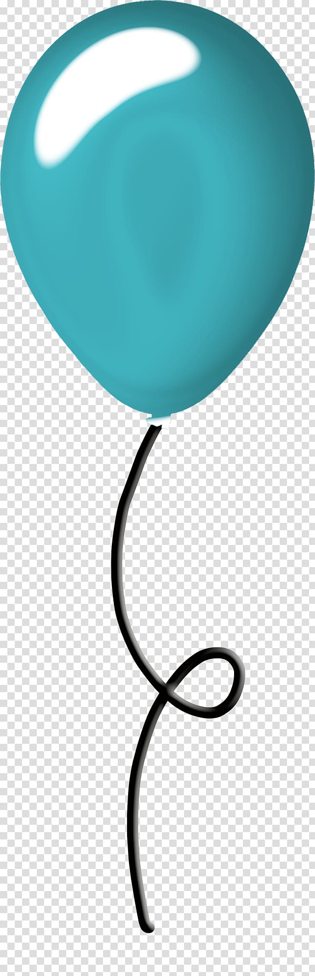 Balloon Birthday , Blue balloon material free to pull transparent background PNG clipart