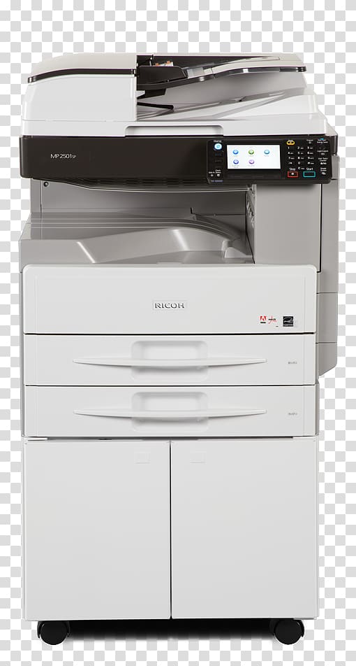 Multi-function printer Ricoh copier Printing, fax paper transparent background PNG clipart