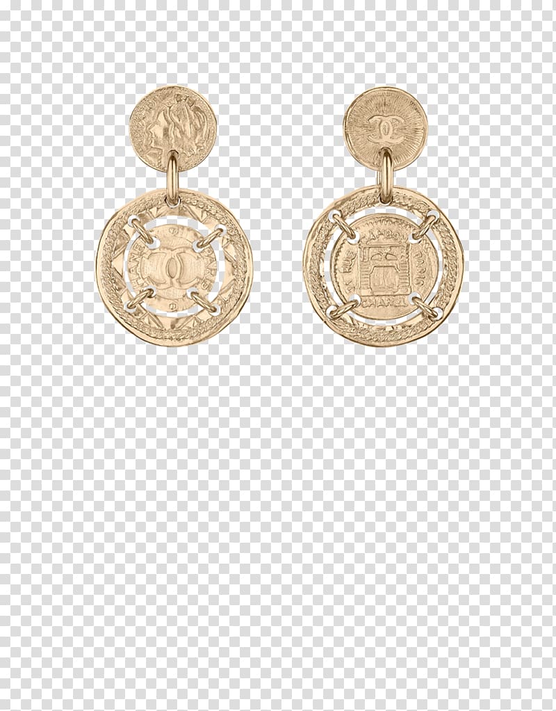 Earring Chanel Jewellery Silver Bijou, fashion jewelry transparent background PNG clipart