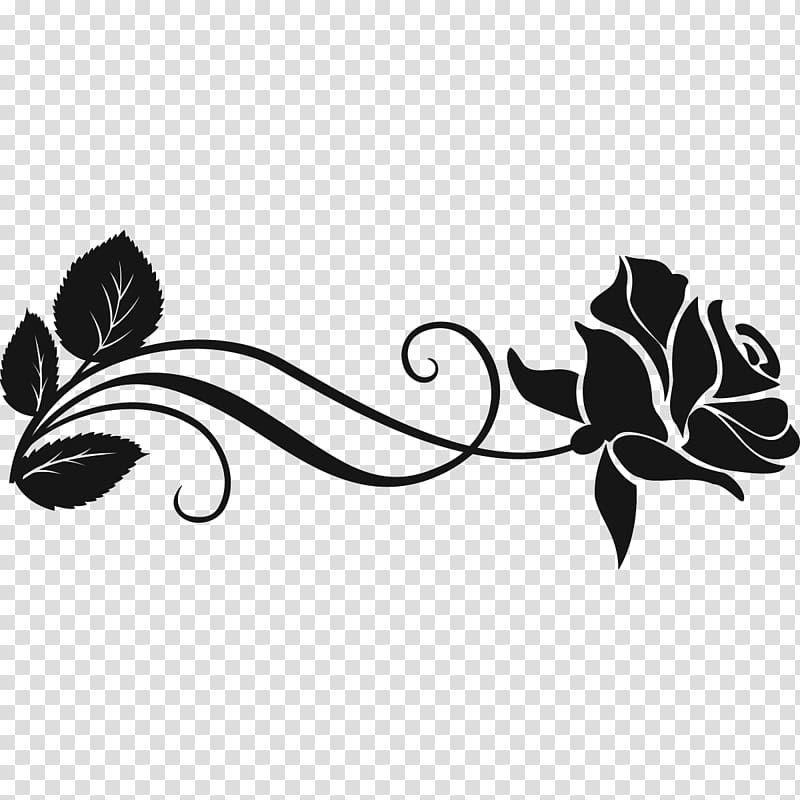 rose silhouette vector