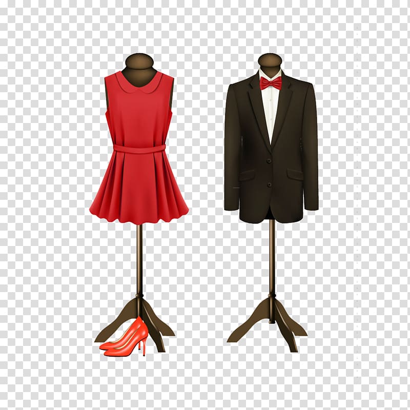 Suit Formal wear Dress , Bridal gown and groom dress transparent background PNG clipart