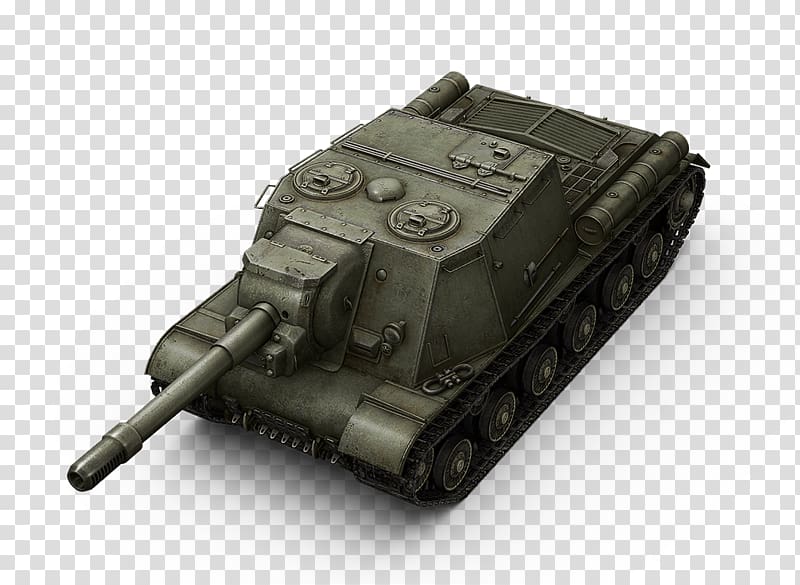 World of Tanks ISU-152 SU-100Y Self-Propelled Gun, Tank transparent background PNG clipart