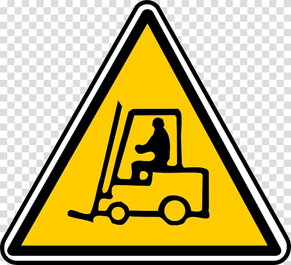 Forklift Warning sign Safety , hot dog transparent background PNG clipart