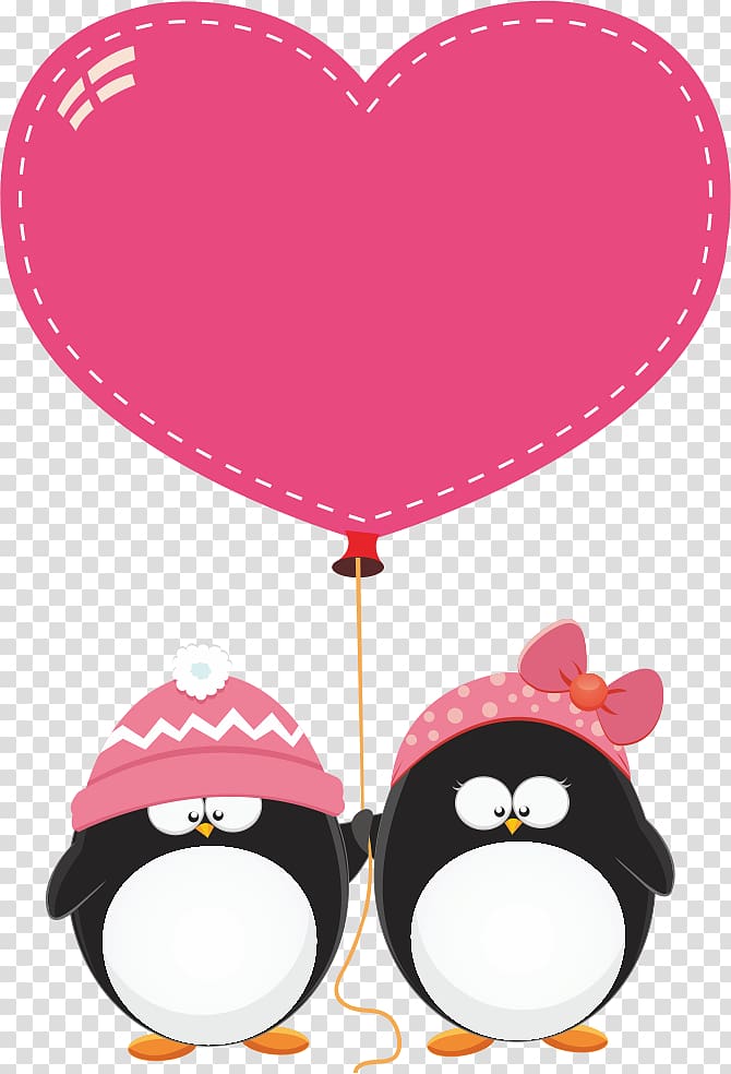 Penguin Love , penguin transparent background PNG clipart