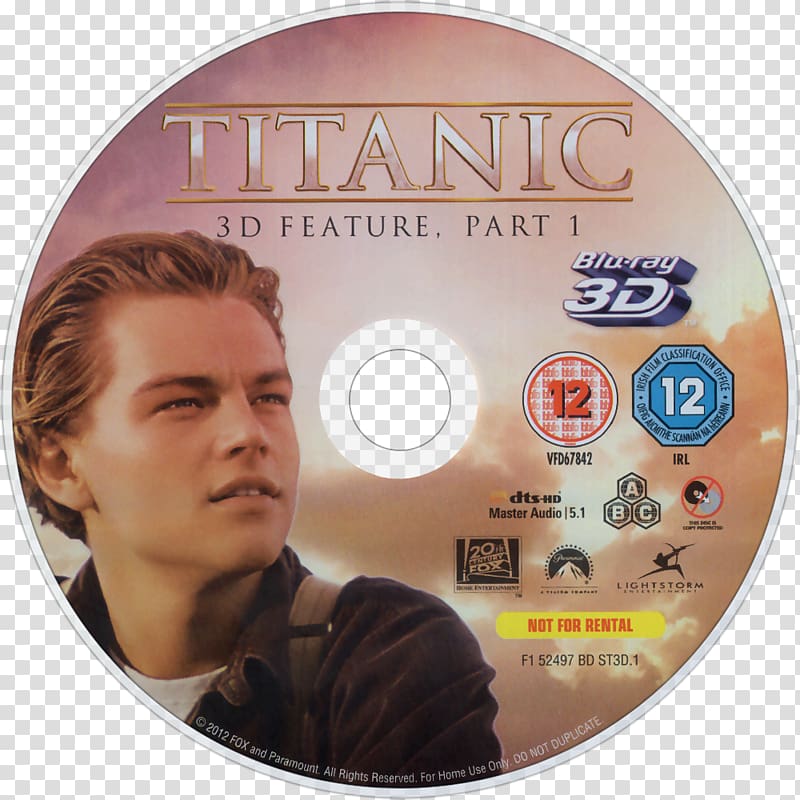 Titanic Blu-ray disc Paramount Film DVD, jack titanic transparent background PNG clipart