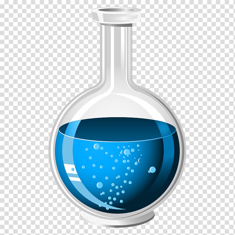 blue liquid in jar , Laboratory flask Chemistry Erlenmeyer flask , Medical Chemistry,Chemistry,science transparent background PNG clipart