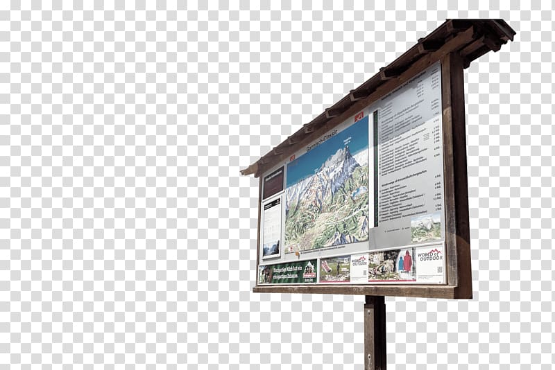 Display advertising Information Ski resort Billboard, panoramic transparent background PNG clipart