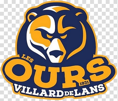 Les Ours VIllard De Lans logo, Ours De Villard De Lans Logo transparent background PNG clipart