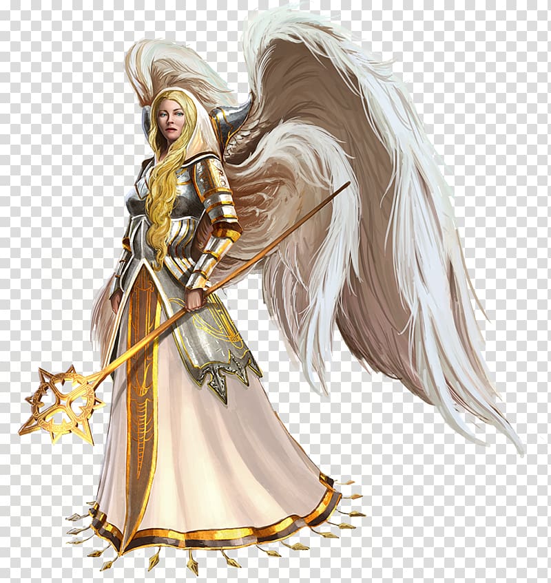 yellow haired woman holding wand illustration, Might & Magic Heroes VII Heroes of Might and Magic V Might & Magic: Clash of Heroes Angel, Angels transparent background PNG clipart