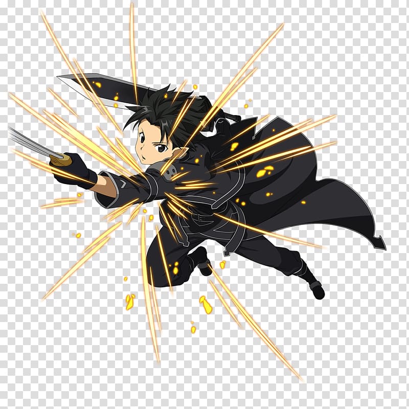 Kirito SWORD ART ONLINE Memory Defrag Asuna Leafa, swords transparent background PNG clipart