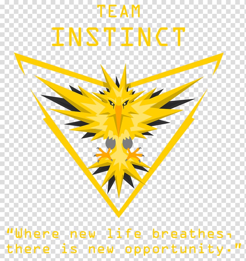 Pokémon GO Zapdos Instinct Video game, team logo transparent background PNG clipart