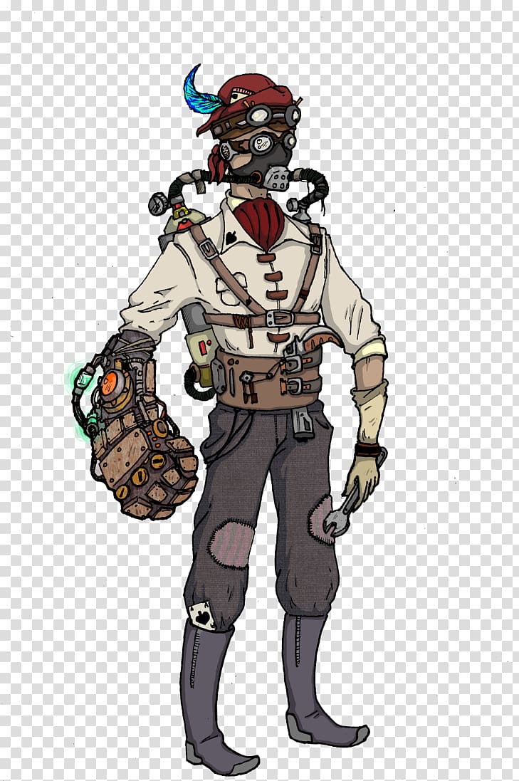 Steampunk Cyborg Drawing , Cyborg transparent background PNG clipart