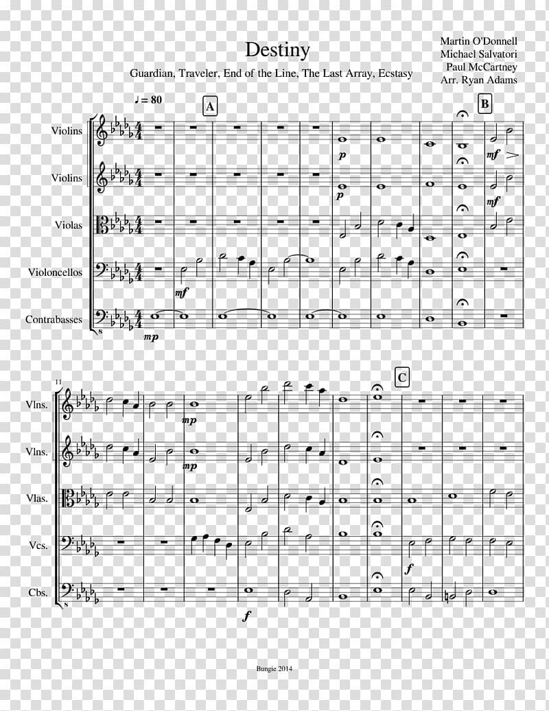 Destiny Sheet Music Violin The Last Guardian, others transparent background PNG clipart