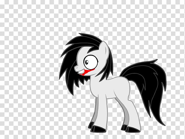 Pony Jeff the Killer Horse Creepypasta Pinkie Pie, horse transparent background PNG clipart