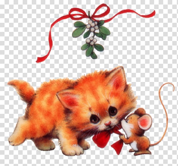 Cat Kitten Animal Red fox, mouse transparent background PNG clipart