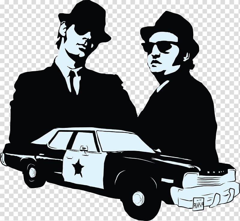 The Blues Brothers Bluesmobile Stencil Art, others transparent background PNG clipart