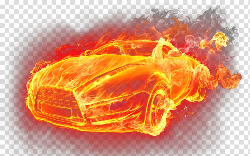 Car Vehicle fire Flame, car transparent background PNG clipart