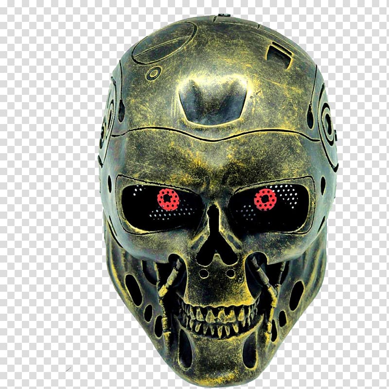 Terminator Mask Paintball Airsoft Halloween, terminator transparent background PNG clipart